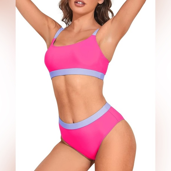 Women’s Dream Two Piece Pink Bikini Swimsuit Set NWOT - Picture 1 of 3